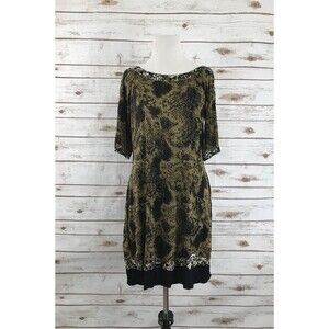 Elie Tahari Dress XS Animal‎ Print  Evening Career whimsygoth goth